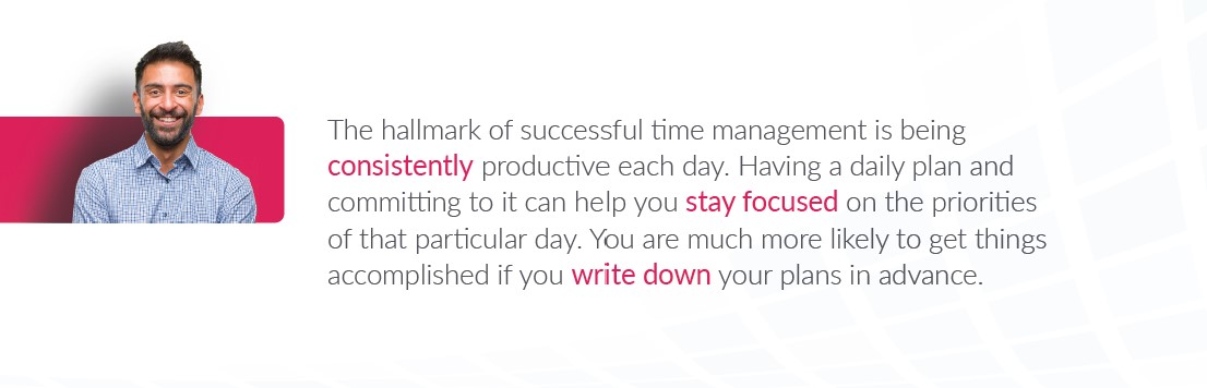 hallmark of successful time management